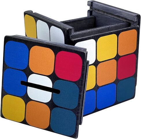 صندوق بازل انيجما سودوكيوب - حامل نقود وهدايا في قفل خدعة خشبي مع مساحة تخزين مخفية in Kuwait