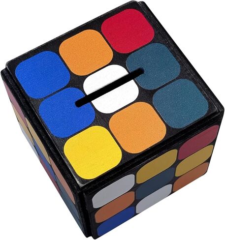 صندوق بازل انيجما سودوكيوب - حامل نقود وهدايا في قفل خدعة خشبي مع مساحة تخزين مخفية in Kuwait