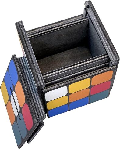 صندوق بازل انيجما سودوكيوب - حامل نقود وهدايا في قفل خدعة خشبي مع مساحة تخزين مخفية in Kuwait