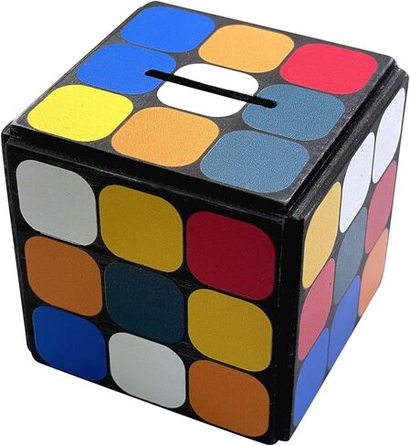 صندوق بازل انيجما سودوكيوب - حامل نقود وهدايا في قفل خدعة خشبي مع مساحة تخزين مخفية in Kuwait