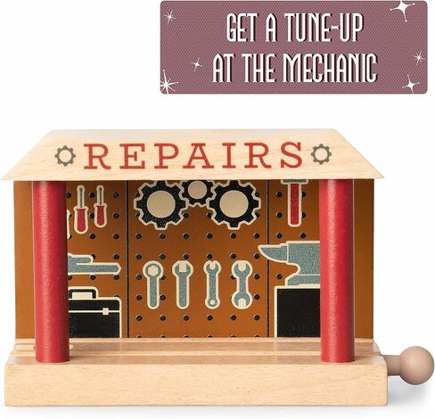 مبنى خدمة الميكانيكا والمحطات لمسار القطار الخشبي - موصل كارل 2 في 1 للخدمة الميكانيكية ومحطة القطار لتخصيص مجموعات مسارات القطار الخشبية in Kuwait