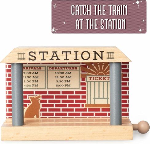 مبنى خدمة الميكانيكا والمحطات لمسار القطار الخشبي - موصل كارل 2 في 1 للخدمة الميكانيكية ومحطة القطار لتخصيص مجموعات مسارات القطار الخشبية in Kuwait