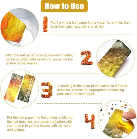 قالب أوراق الشجر من LIULDASHUN، مجموعة أشكال ثقب الحرف اليدوية مع 8 قطع من الورق الجميل لقص الورق، قالب صنع أوراق الشجر، إكسسوارات يدوية لمحبي الأعمال اليدوية in Kuwait