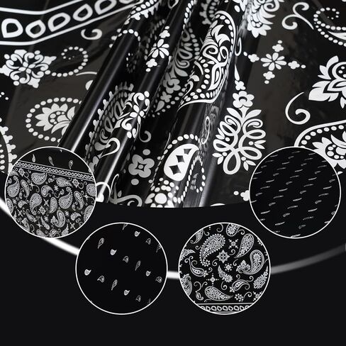 HHHLCWA 3 قطع مفرش طاولة أسود باندانا للحفلات ، أغطية طاولة بتصميم Cholo Gangsta Western Bandana Bandana ، ديكورات حفلات رعاة البقر الغربية موضوع Cholo لمستلزمات الحفلات الغربية، 20 × 131 سم in Kuwait
