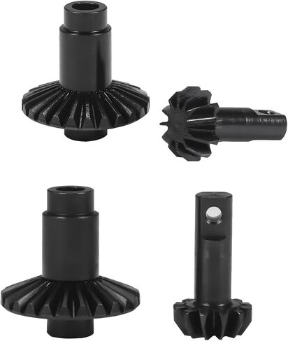 RCBOYZ Diff Axle Gear Set Ring Gear، المحور (2)/ ترس ترس، المحور (2) لسيارة 1/18 TRX-4M Bronco Defender RC الزاحفة (12T/24T) in Kuwait