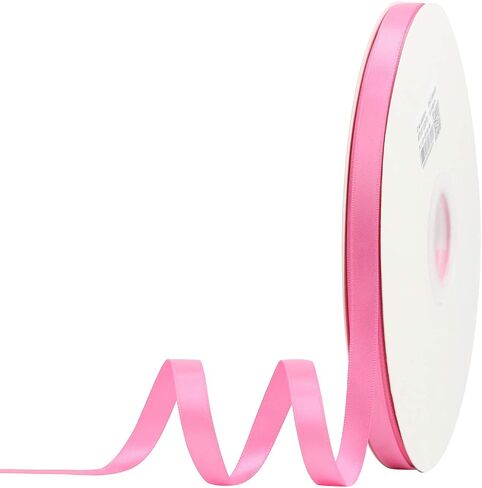 MEEDEE White Satin Ribbon - 1/4 Inch Double Face, 100 Yards - Perfect for Weddings, Gift Wrapping, Crafts, Hair & Bouquets in Kuwait
