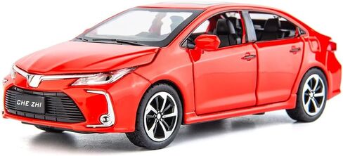 BDTCTK Compatible for 1:32 Corolla Model Car, Zinc Alloy Pull Back Toy Car with Sound and Light for Kids Boy Girl White in Saudi Arabia