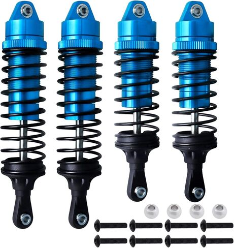 Shocks Aluminum Threaded Absorber Damper Upgrades Parts Accessories for 1/10 Traxxas Slash 4x4 Rustler 4X4 VXL Stampede 4X4 Hoss 4X4 Replace 5862 (Gray) in Kuwait