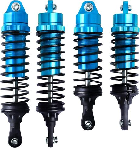 Shocks Aluminum Threaded Absorber Damper Upgrades Parts Accessories for 1/10 Traxxas Slash 4x4 Rustler 4X4 VXL Stampede 4X4 Hoss 4X4 Replace 5862 (Gray) in Kuwait