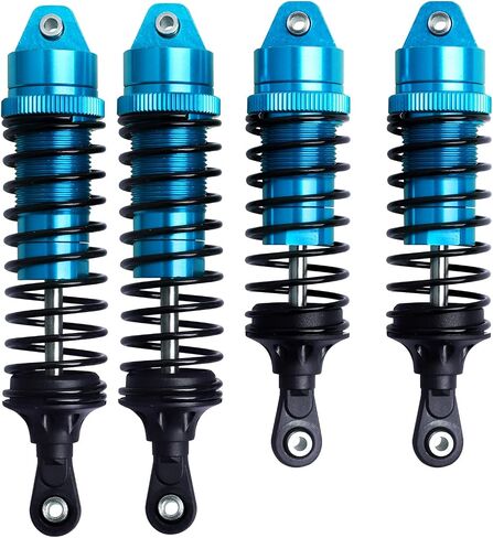 Shocks Aluminum Threaded Absorber Damper Upgrades Parts Accessories for 1/10 Traxxas Slash 4x4 Rustler 4X4 VXL Stampede 4X4 Hoss 4X4 Replace 5862 (Gray) in Kuwait