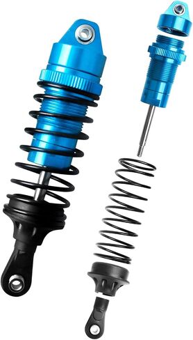 Shocks Aluminum Threaded Absorber Damper Upgrades Parts Accessories for 1/10 Traxxas Slash 4x4 Rustler 4X4 VXL Stampede 4X4 Hoss 4X4 Replace 5862 (Gray) in Kuwait