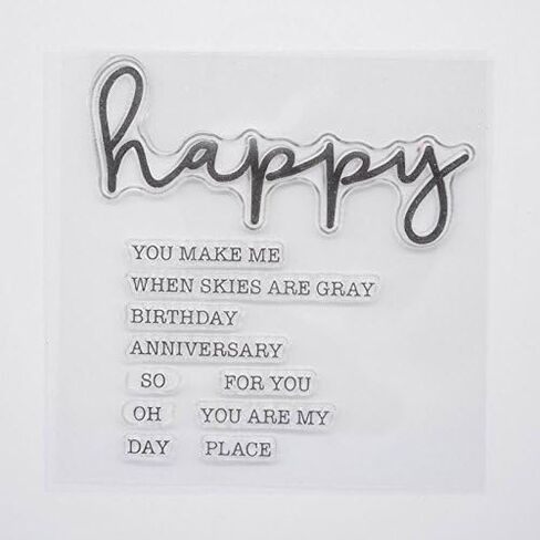 Welcome to Joyful Home 9pcs/Set Welcome Hello Hugs Frineds Sentiments Rubber Clear Stamp for Card Making Decoration and Scrapbooking in Saudi Arabia
