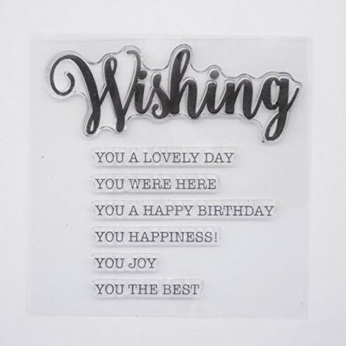 Welcome to Joyful Home 9pcs/Set Welcome Hello Hugs Frineds Sentiments Rubber Clear Stamp for Card Making Decoration and Scrapbooking in Saudi Arabia