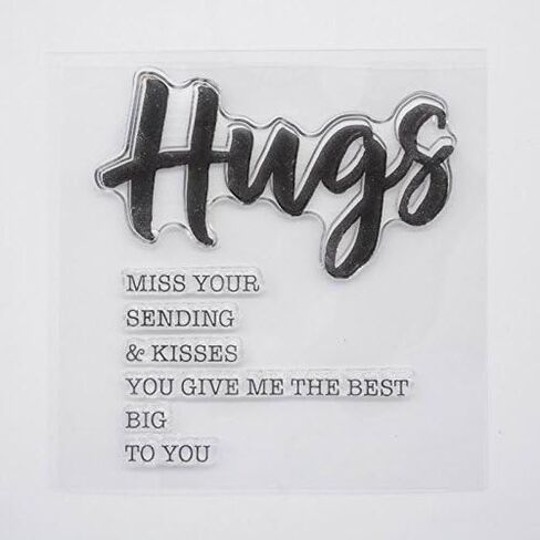 Welcome to Joyful Home 9pcs/Set Welcome Hello Hugs Frineds Sentiments Rubber Clear Stamp for Card Making Decoration and Scrapbooking in Saudi Arabia