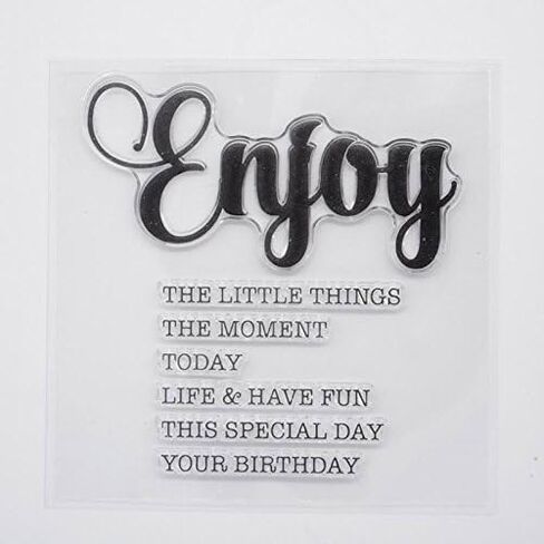 Welcome to Joyful Home 9pcs/Set Welcome Hello Hugs Frineds Sentiments Rubber Clear Stamp for Card Making Decoration and Scrapbooking in Saudi Arabia