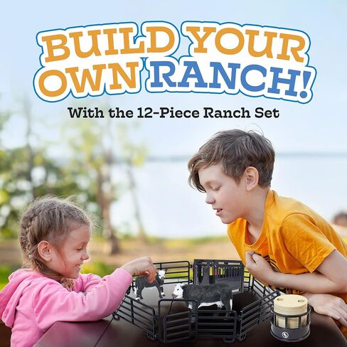 مجموعة ألعاب المزرعة المكونة من 12 قطعة من Big Country Toys - ألعاب حيوانات المزرعة للأولاد والبنات بعمر 3 سنوات - شخصيات الألعاب ومجموعات اللعب in Kuwait
