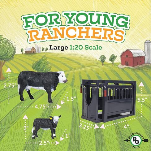 مجموعة ألعاب المزرعة المكونة من 12 قطعة من Big Country Toys - ألعاب حيوانات المزرعة للأولاد والبنات بعمر 3 سنوات - شخصيات الألعاب ومجموعات اللعب in Kuwait