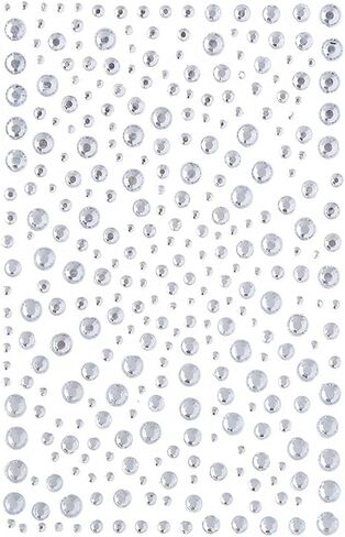 DECORA 325 Clear Rhinestone Stickers Gems and Self Adhesive Craft Bling in Saudi Arabia