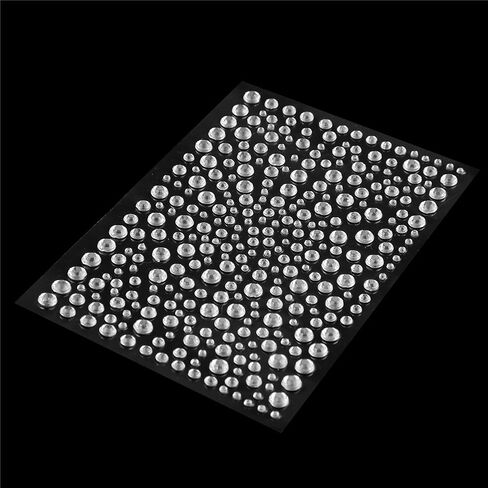 DECORA 325 Clear Rhinestone Stickers Gems and Self Adhesive Craft Bling in Saudi Arabia