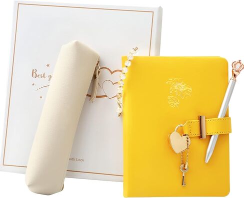 مذكرات مع قفل للفتيات من سن 8 إلى 12 عامًا، مجلات أطفال لكتابة هدايا عيد الميلاد، حشوات تخزين، 296 صفحة مسطرة، دفتر يوميات مع قفل، مجموعة الصناديق تتضمن دفتر ملاحظات جلدي، قفل مركب، حامل قلم، سوار وقلم تاج in Kuwait