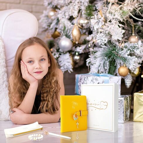 مذكرات مع قفل للفتيات من سن 8 إلى 12 عامًا، مجلات أطفال لكتابة هدايا عيد الميلاد، حشوات تخزين، 296 صفحة مسطرة، دفتر يوميات مع قفل، مجموعة الصناديق تتضمن دفتر ملاحظات جلدي، قفل مركب، حامل قلم، سوار وقلم تاج in Kuwait