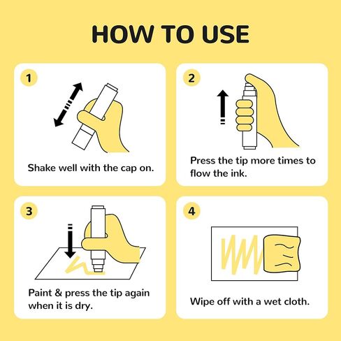 BIGTHUMB 12 Window Markers for Glass Washable, 15mm Jumbo Erasable Chalkboard Markers for Blackboard, Liquid Paint Chalk Pens for Cars, Businesses, Mirrors, Menus, Bistro, Kids and Artists in Kuwait