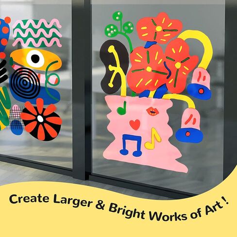 BIGTHUMB 12 Window Markers for Glass Washable, 15mm Jumbo Erasable Chalkboard Markers for Blackboard, Liquid Paint Chalk Pens for Cars, Businesses, Mirrors, Menus, Bistro, Kids and Artists in Kuwait