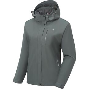 Little Donkey Andy Women's Waterproof Rain Jacket Lightweight Hooded Raincoat for Travel Hiking Golf