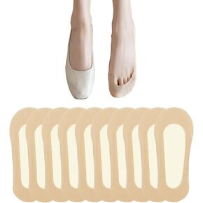 XTBPQMX No Show Non Slip Footies Socks Womens (10 Pairs) Nylon Ultra Low Cut Liner Invisible Socks for Heels Flats Lofers in Kuwait