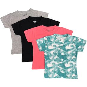 Studio 3 Girls' Four-Pack Assorted Color T-Shirts in Saudi Arabia