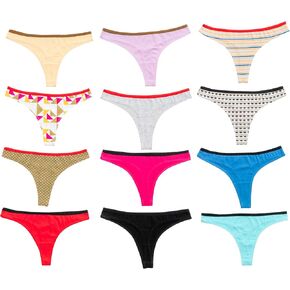 سراويل داخلية نسائية من القطن من أليس إنتيماتس، 12 قطعة in Kuwait