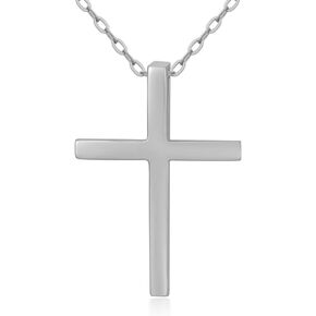 14kt Solid Gold Cross Necklace for Women, Real Gold Classic Cross Pendants Religious Jewelry Gift for Girl, Mom, Wife, 16"-18"