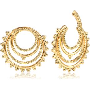 DOEARKO 2PCS Fashion Hoops Ear Hanger Weights Ear Stretcher Tunnels Plugs Gauges Expanders Piercing Body Jewelry in Saudi Arabia