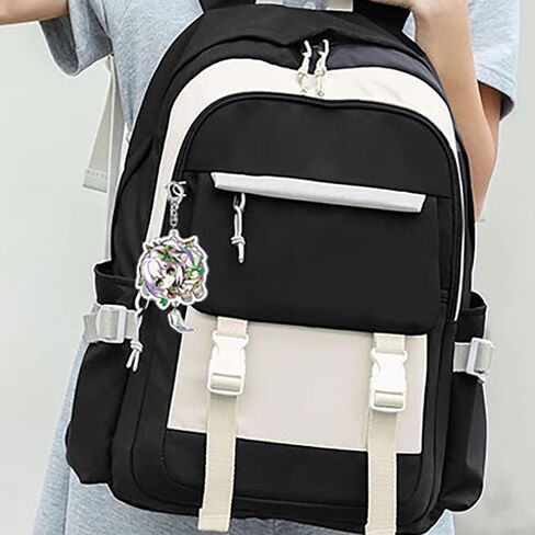 مجموعة سلسلة مفاتيح جينشين امباكت من بيجياوكا، 10 قطع من سلاسل المفاتيح الاكريليك مع دلاية بتصميم شخصيات انيمي جينشين الكرتونية، ملونة، 5.3 × 5.3 سم/ 2.09 انش × 2.09 انش, ملون in Kuwait