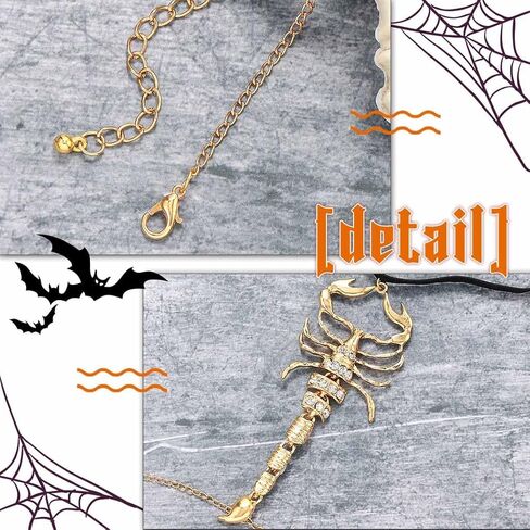 Werhonton حجر الراين الفخذ سلسلة الذهب العقرب الساق سلاسل مثير هالوين مجوهرات الجسم للنساء in Kuwait