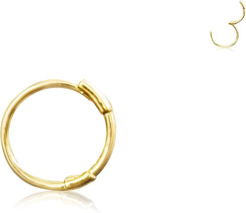 14K الصلبة الذهب الأصفر والمجوهرات تشيكوسلوفاكيا دائرة مستديرة مفتوحة مثلث زهرة ندفة الثلج قطعة الأذن الفرس Huggie هوب الدائري ثقب القرط للنساء الفتيات الرجال in Kuwait