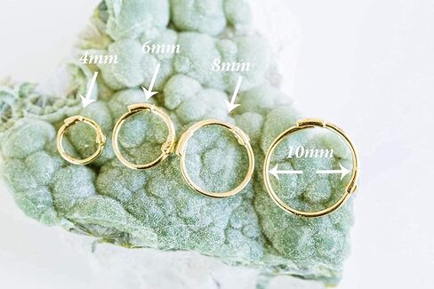 14K الصلبة الذهب الأصفر والمجوهرات تشيكوسلوفاكيا دائرة مستديرة مفتوحة مثلث زهرة ندفة الثلج قطعة الأذن الفرس Huggie هوب الدائري ثقب القرط للنساء الفتيات الرجال in Kuwait