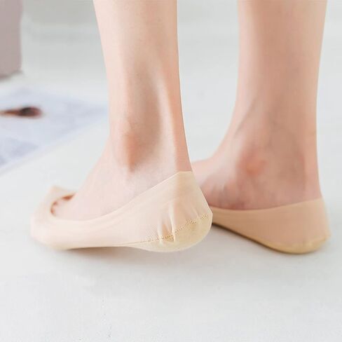 XTBPQMX No Show Non Slip Footies Socks Womens (10 Pairs) Nylon Ultra Low Cut Liner Invisible Socks for Heels Flats Lofers in Kuwait