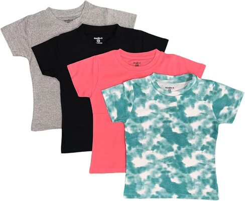 Studio 3 Girls' Four-Pack Assorted Color T-Shirts in Saudi Arabia