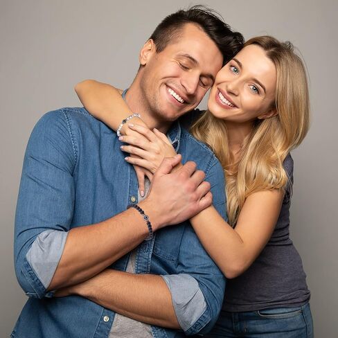اساور متطابقة للازواج، سوار قابل للتعديل بعبارة «I Love You» بـ 100 لغة، هدايا له وصديقتها وصديقتي وصديقتي وصديقتي وروحها، هدايا للعلاقات لمسافات طويلة والذكرى السنوية وعيد الحب وعيد الميلاد, حجر, in Kuwait