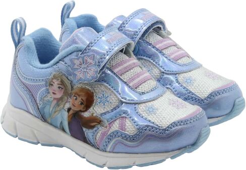Disney Frozen Anna & Elsa Blue Girl's Lighted Athletic Sneaker (Toddler/Little Kid) in Saudi Arabia