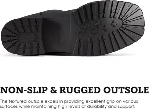 أحذية Rollda Cowboy للرجال أحذية غربية للرجال بمقدمة مربعة وكعب مكتنز وكعب متوسط ​​الساق، أحذية كلاسيكية مطرزة وسحب على الأحذية باللون الأسود مقاس 10 in Kuwait