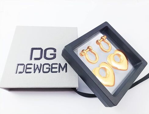DEWGEM Stainless Steel Dangle Gauges Plugs for Stretched Ears Weighted Dangling Plugs Hangers for Ear Tunnels Replace Ear Tapers and Spirals Ear Stretching Kits Ear Plugs for Women Size 6G in Saudi Arabia
