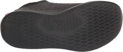 adidas Cloudfoam Pure Sportswear Sneaker, Core Black/Core Black/Lucid Pink, 6 US Unisex Big Kid in Kuwait