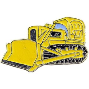 Backhoe Construction Hat and Lapel Pin