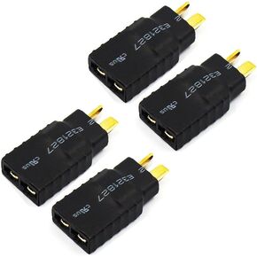 Lipo Battery Wireless Adapter Compatible with T Plug Battery to Slash Revo Rc Esc Charger (4pcs/Lots)