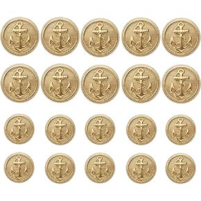 20 قطعة أزرار ذهبية للسترة - أزرار ذهبية 15 مم 20 مم لأزرار السترة وأزرار معدنية للخياطة والرجال والنساء والمعاطف الرياضية والبدلات والزي الرسمي والسترات in Kuwait