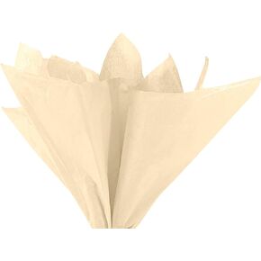 MECCANIXITY 20 Sheets Large Gift Wrap Tissue Paper Pastel Bulk Beige 20 x 26 inch for Gift Bags Wrapping, Wedding, Party, Favor Decor, DIY Crafts