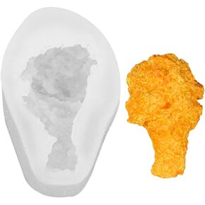 ONNPNN محاكاة قوالب شموع ساق الدجاج المقلي، قالب سيليكون لأرجل الدجاج المقلي DIY، قالب شوكولاتة ثلاثي الأبعاد على شكل طعام مزيف، قالب صابون دجاج صناعي، لدعائم التصوير الفوتوغرافي لديكورات المنزل in Kuwait