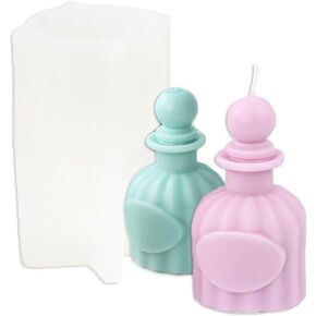 قوالب سيليكون على شكل زجاجة كلاسيكية من Tone Fun لصنع الشموع والراتنج والشموع العطرية وصابون الشمع المصنوع يدويًا وديكور المنزل والحرف اليدوية in Kuwait